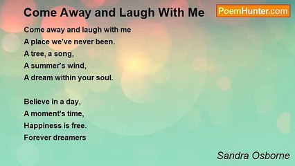 Sandra Osborne - Come Away and Laugh With Me