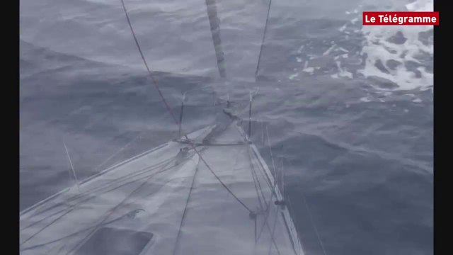 Route du Rhum. A bord de SNCF Géodis - Newrest