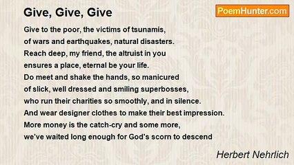 Herbert Nehrlich - Give, Give, Give