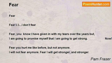 Pam Fraser - Fear