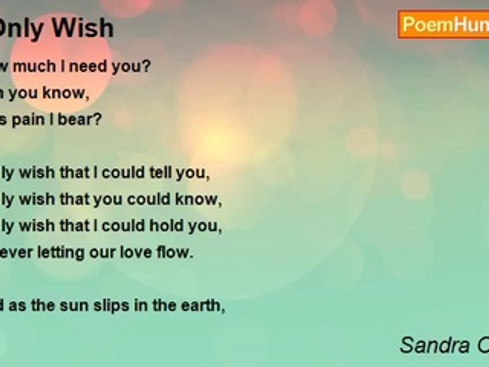 Sandra Osborne - I Only Wish