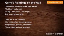 Frank V. Gardner - Gerry's Paintings on the Wall