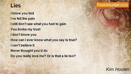 Kim Hooten - Lies