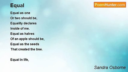 Sandra Osborne - Equal