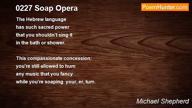 Michael Shepherd - 0227 Soap Opera