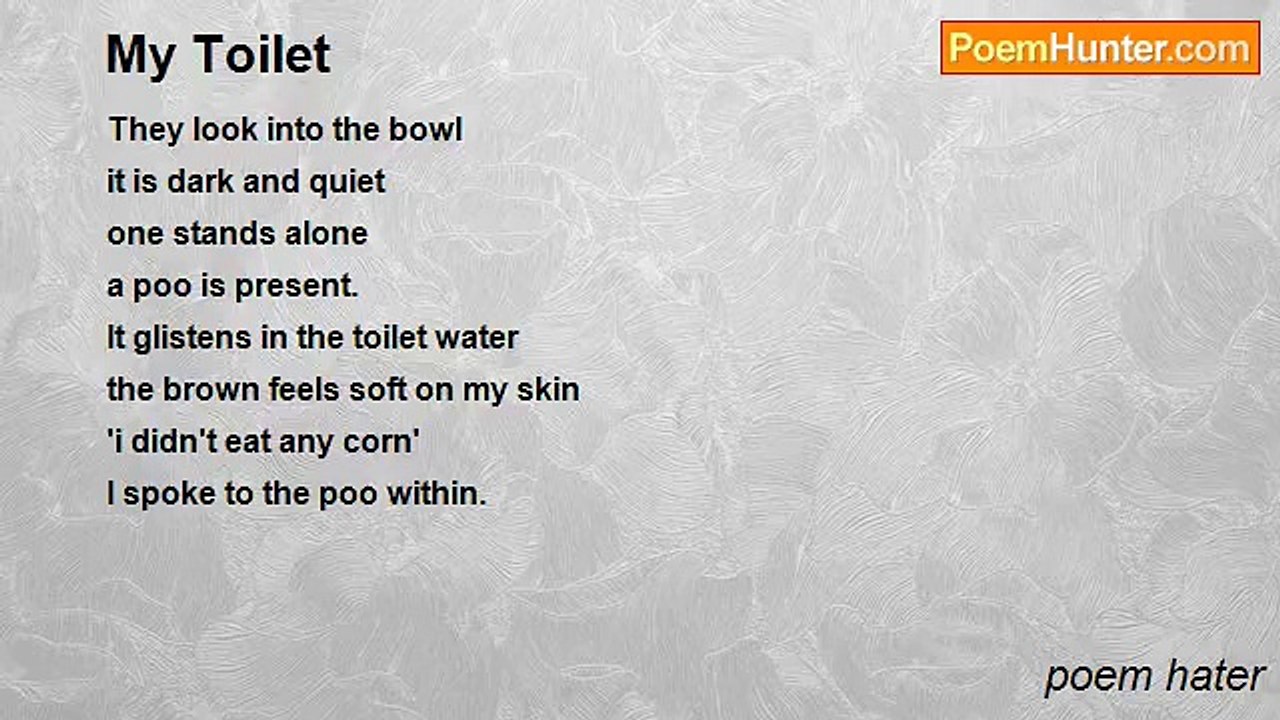 poem hater - My Toilet