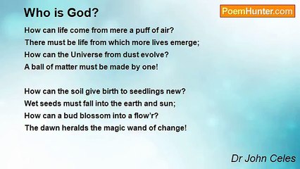 Dr John Celes - Who is God?