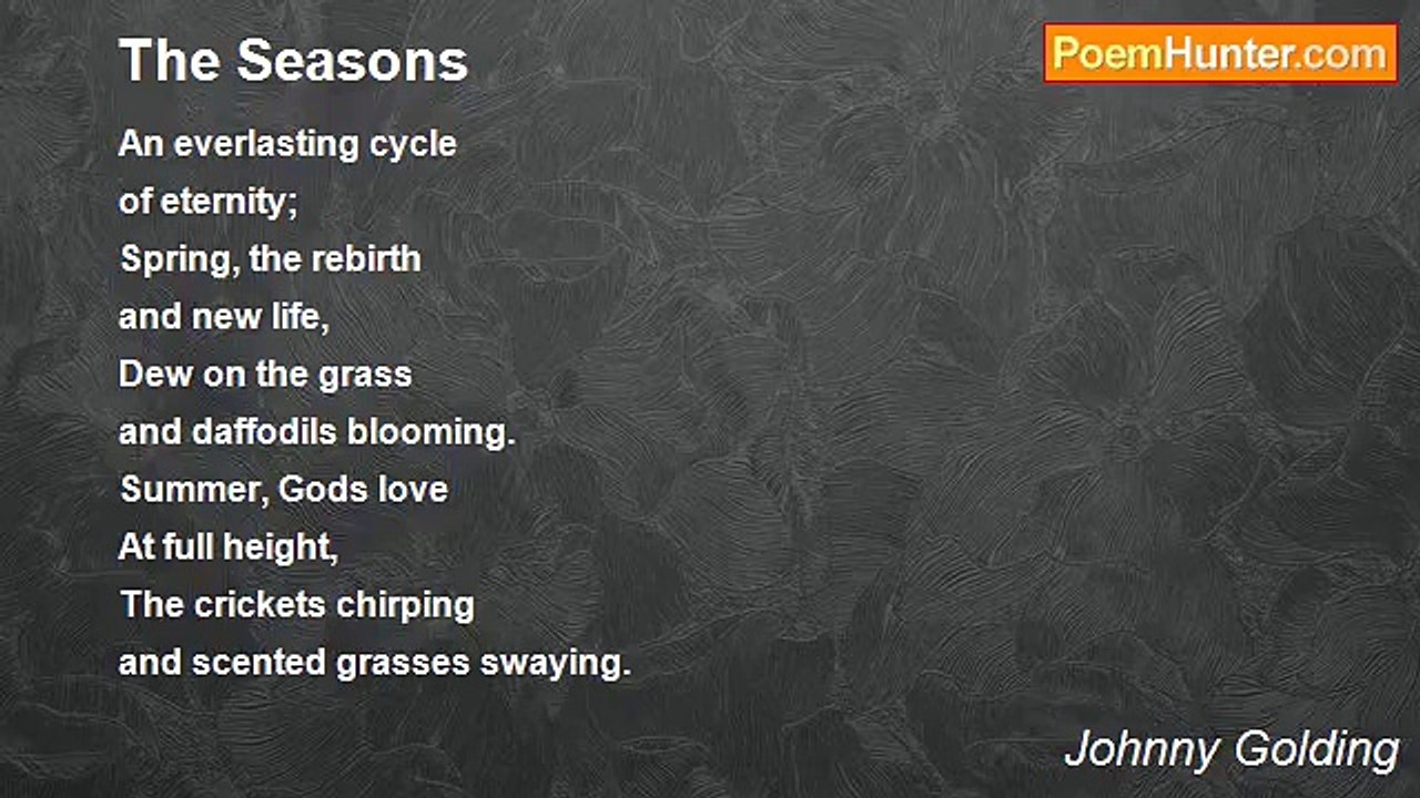 Johnny Golding - The Seasons