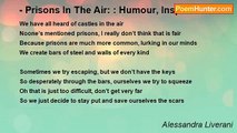 Alessandra Liverani - - Prisons In The Air: : Humour, Inspiration