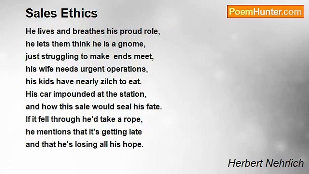 Herbert Nehrlich - Sales Ethics
