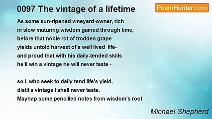 Michael Shepherd - 0097 The vintage of a lifetime