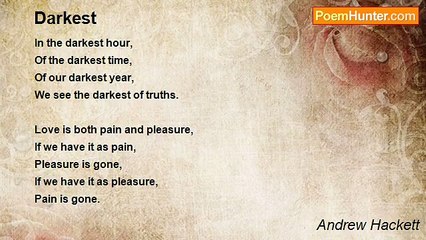 Andrew Hackett - Darkest