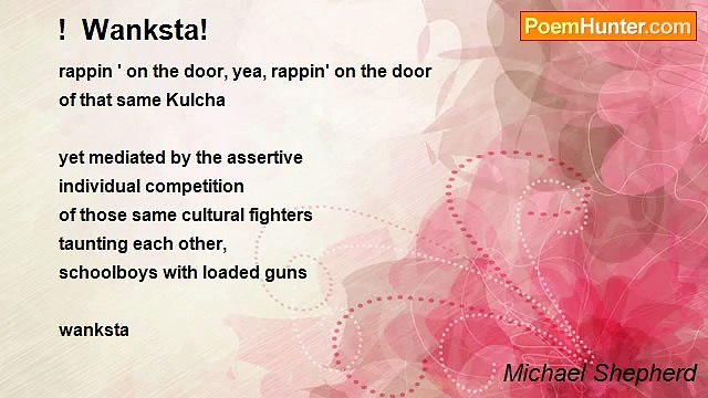 Michael Shepherd - ! Wanksta!