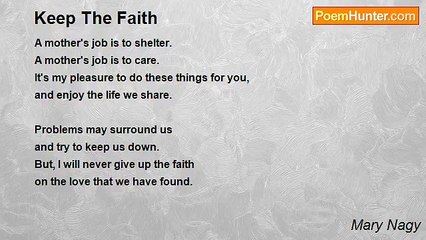 Mary Nagy - Keep The Faith