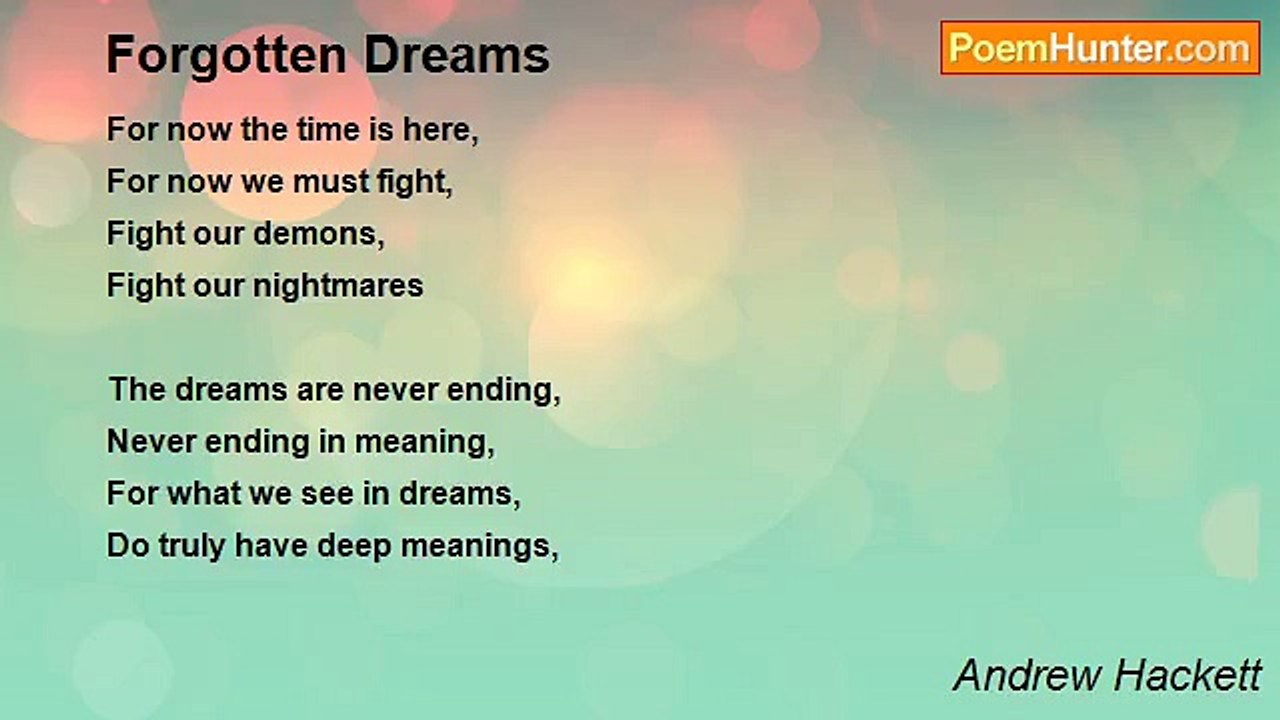 Andrew Hackett - Forgotten Dreams