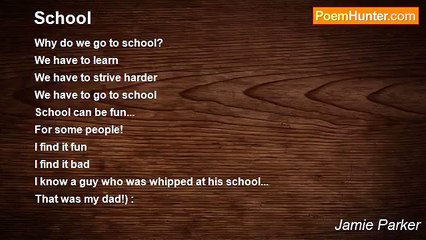 Jamie Parker - School