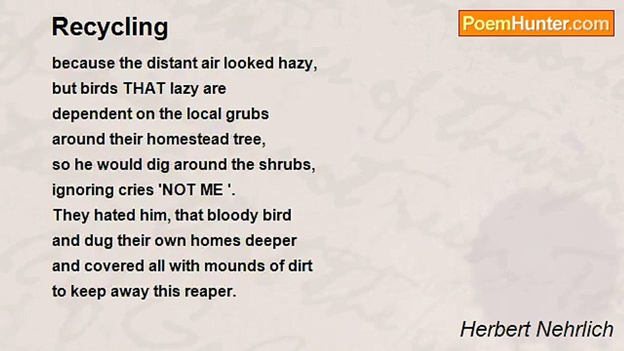 Herbert Nehrlich - Recycling