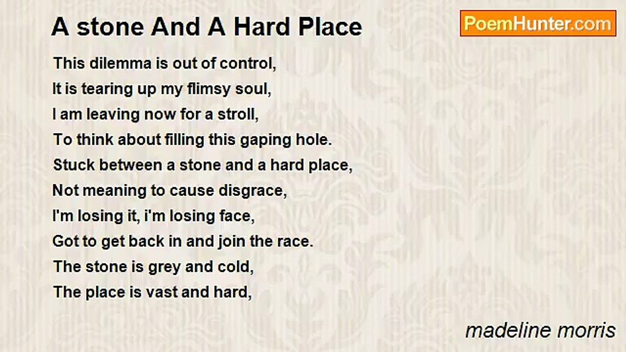 madeline morris - A stone And A Hard Place