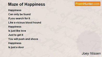 Joey Nissen - Maze of Happiness