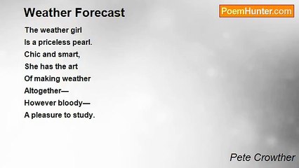 Pete Crowther - Weather Forecast