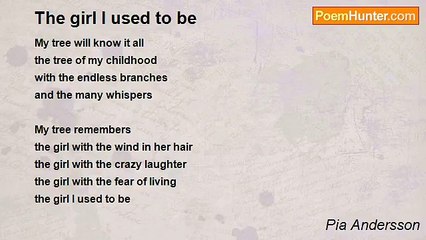 Pia Andersson - The girl I used to be