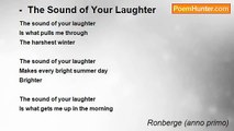 Ronberge (anno primo) - -  The Sound of Your Laughter