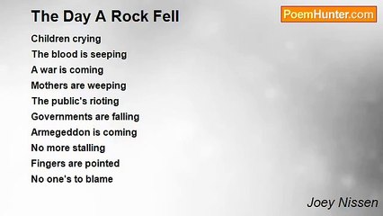 Joey Nissen - The Day A Rock Fell