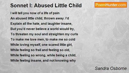 Sandra Osborne - Sonnet I: Abused Little Child