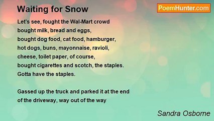 Sandra Osborne - Waiting for Snow