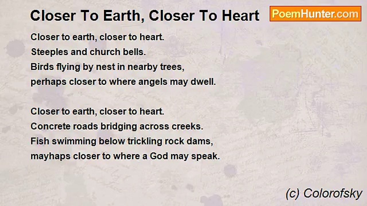 (c) Colorofsky - Closer To Earth, Closer To Heart