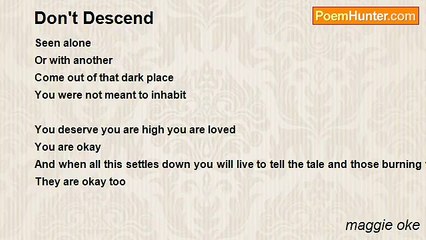 maggie oke - Don't Descend
