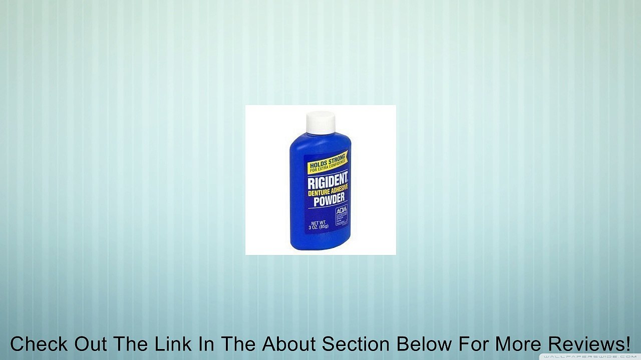 Rigident Denture Adhesive Powder 3 oz, Pack of One Review