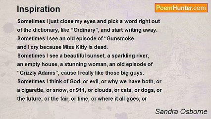 Sandra Osborne - Inspiration