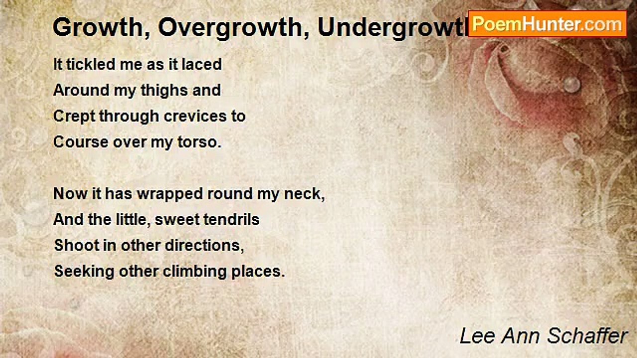 Lee Ann Schaffer - Growth, Overgrowth, Undergrowth