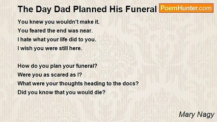 Mary Nagy - The Day Dad Planned His Funeral