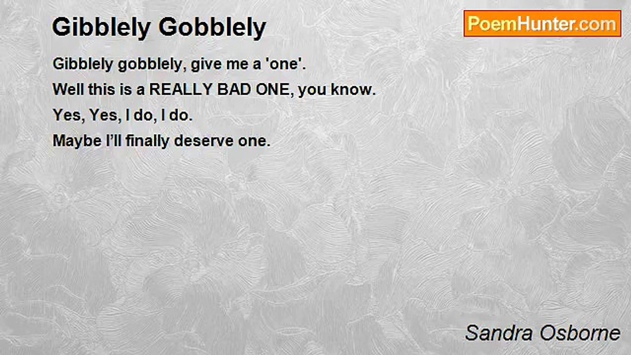 Sandra Osborne - Gibblely Gobblely
