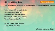 Debbie Loraine Kean - Richard MacRae