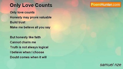 samuel nze - Only Love Counts