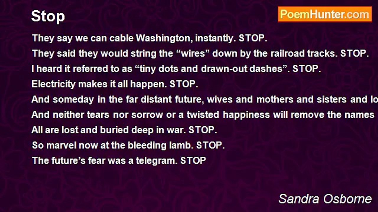 Sandra Osborne - Stop