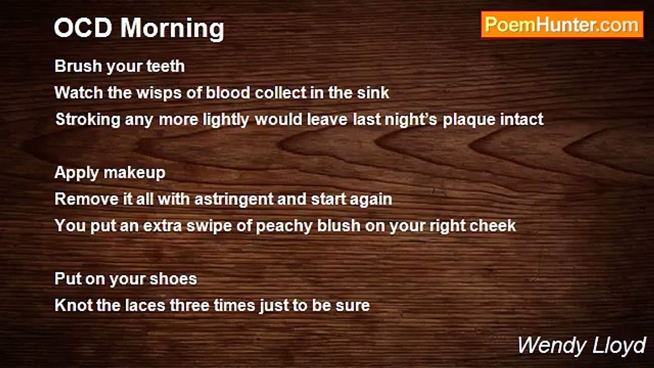 Wendy Lloyd - OCD Morning