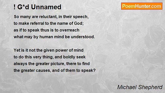 Michael Shepherd - ! G*d Unnamed