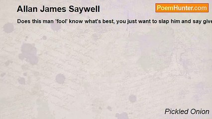 Pickled Onion - Allan James Saywell