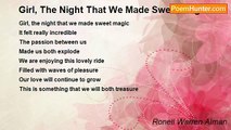 Ronell Warren Alman - Girl, The Night That We Made Sweet Magic