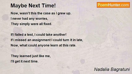 Nadalia Bagratuni - Maybe Next Time!