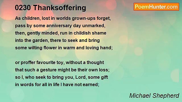 Michael Shepherd - 0230 Thanksoffering