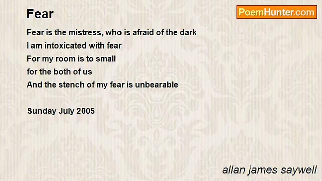 allan james saywell - Fear