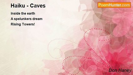 Don Haney - Haiku - Caves