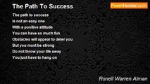 Ronell Warren Alman - The Path To Success