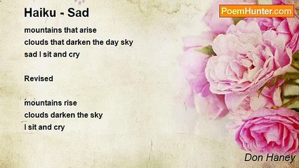 Don Haney - Haiku - Sad