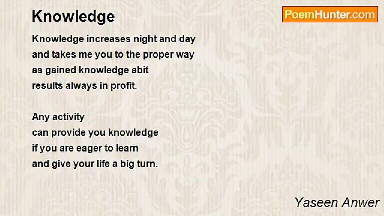 Yaseen Anwer - Knowledge
